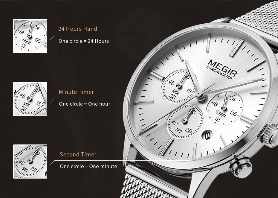 MEGIR Brand Luxury Women Watches Fashion Quartz Ladies Watch Sport Relogio Feminino Clock Wristwatch for Lovers Girl Friend 2011
