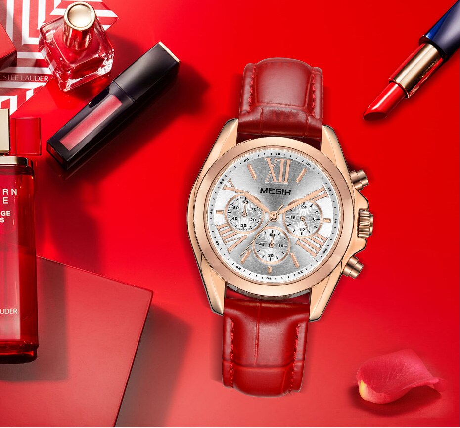 Women Watches Top Brand Luxury MEGIR Quartz Ladies Watch Bracelet Clock Lovers Relogio Reloj Mujer Zegarek Damski Montre Femme
