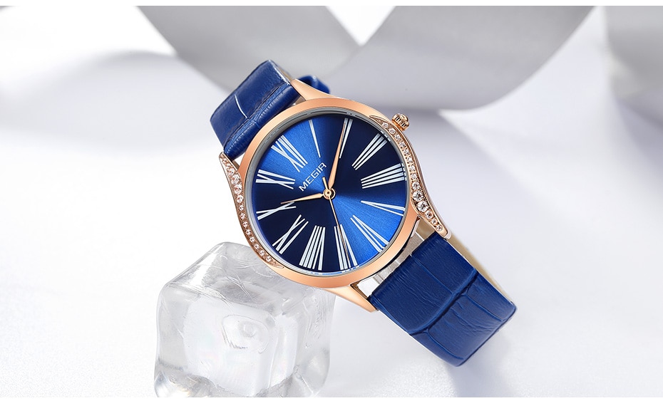 MEGIR Women Watches To Brand Luxury Diamond Ladies Watch Women Relogio Feminino Lovers Wrsitwatch Zegarek Damski Reloj Mujer