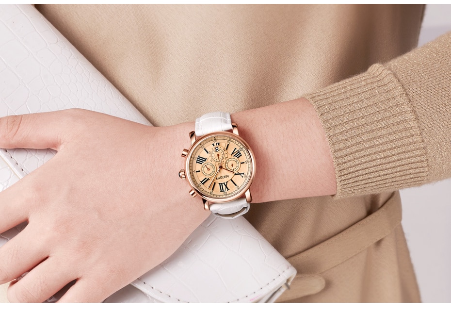 MEGIR Fashion Women Bracelet Watches Top Brand Luxury Ladies Quartz Watch Clock for Lovers Relogio Feminino Sport Wristwatches