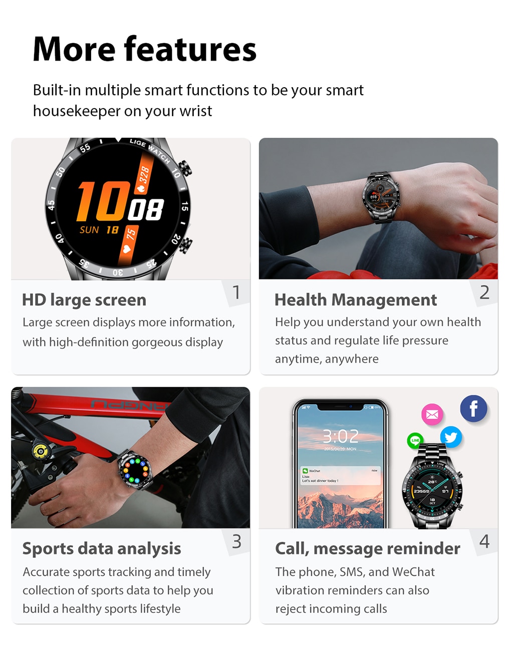 New Business Smart Watch