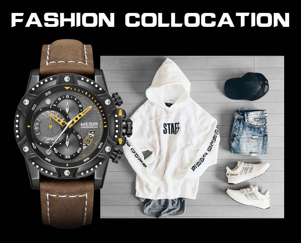 Man Watch Waterproof Leather
